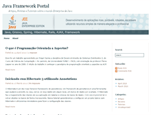 Tablet Screenshot of javaframework.org